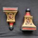 Rares serre-livres sculpturaux vintage de style Renaissance italienne, pein