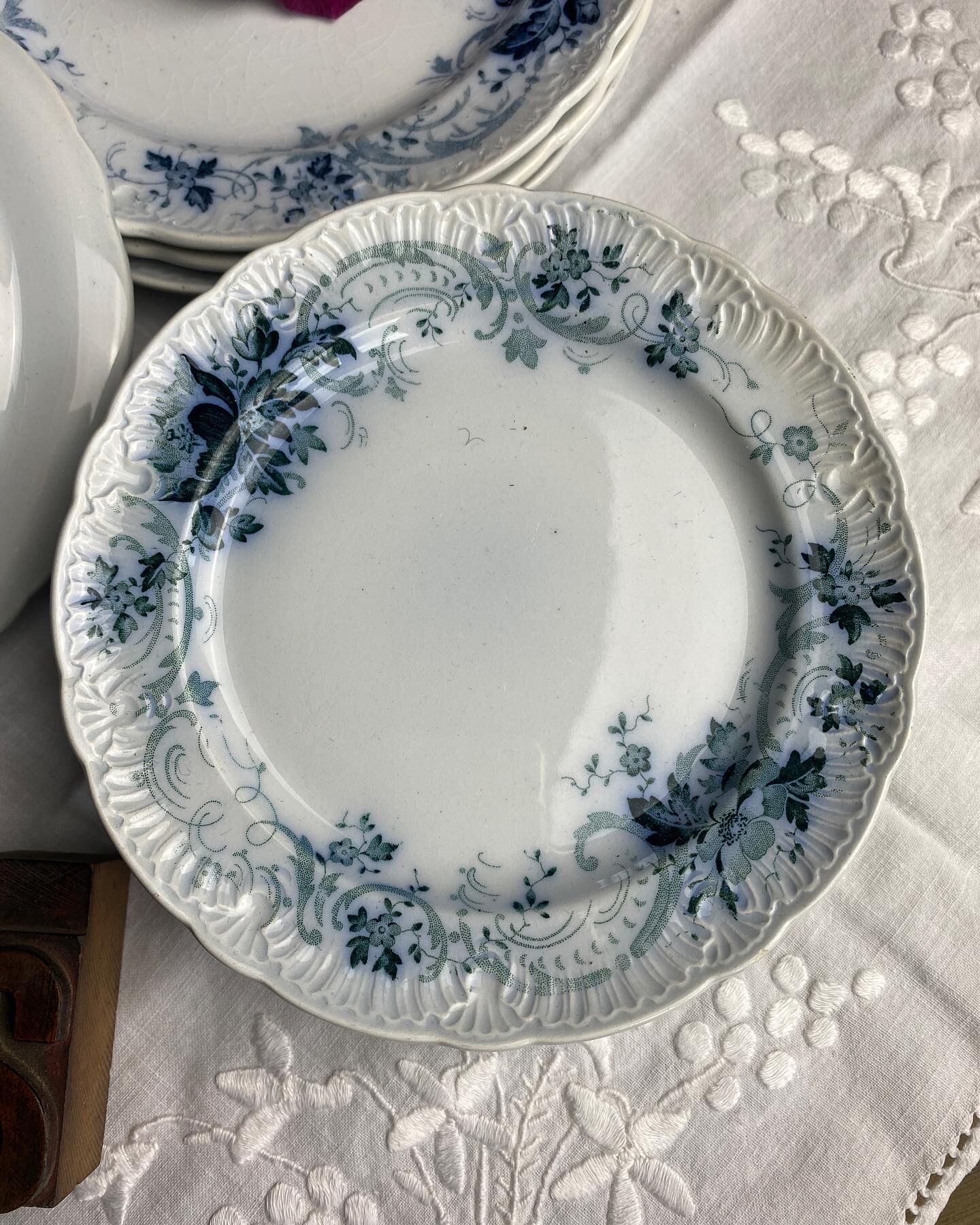 Old Villeroy and Boch entremet plates