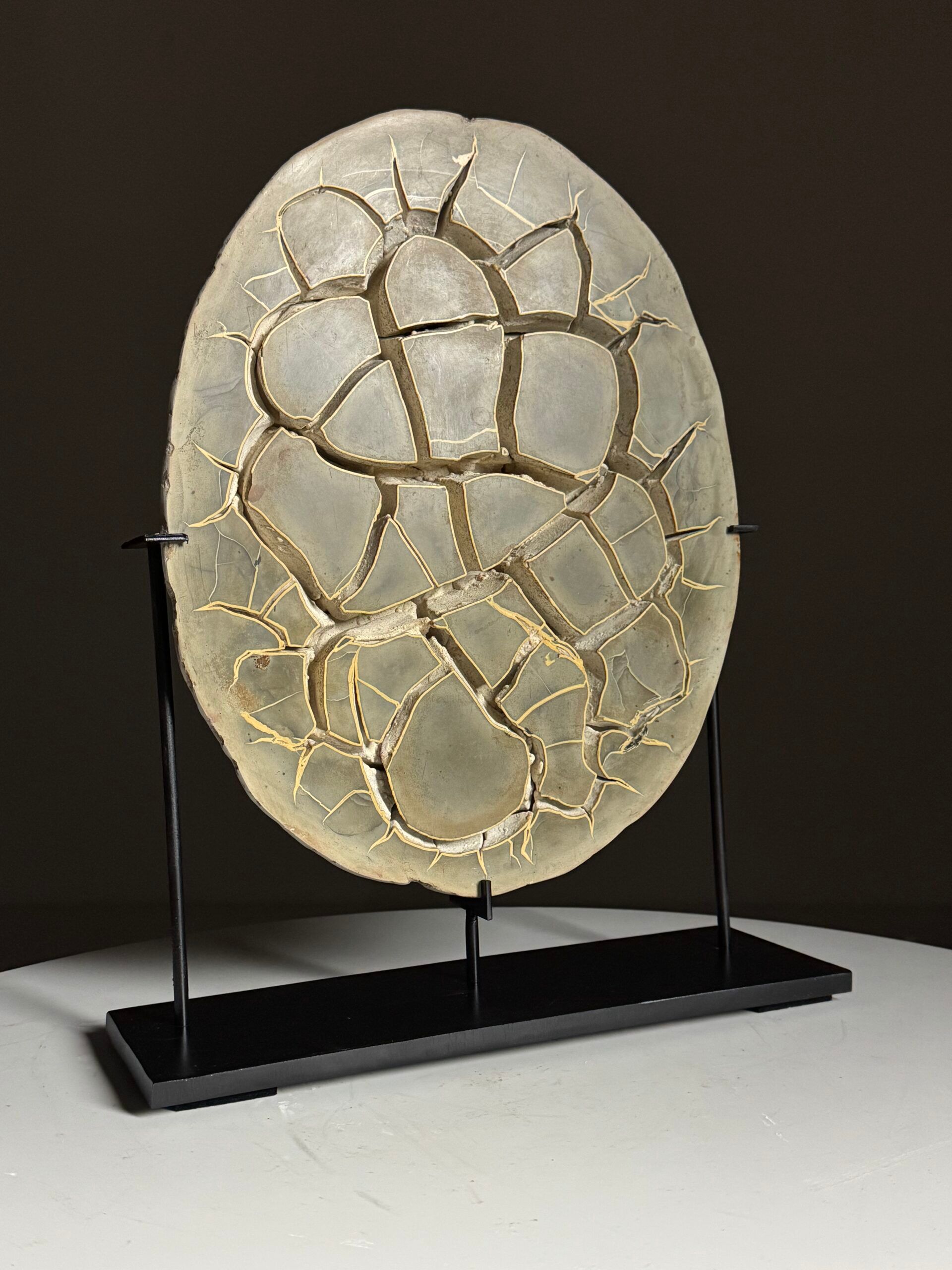 Septarian nodule on stand