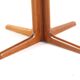 Round 2x extendable Danish Design teak dining table 'Krageris'