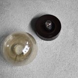 Vintage Mid-Century German Modern Small Glass Wall Lamp / Sconce, 1960s