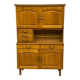 Vaisselier, buffet 2 corps vintage en chêne
