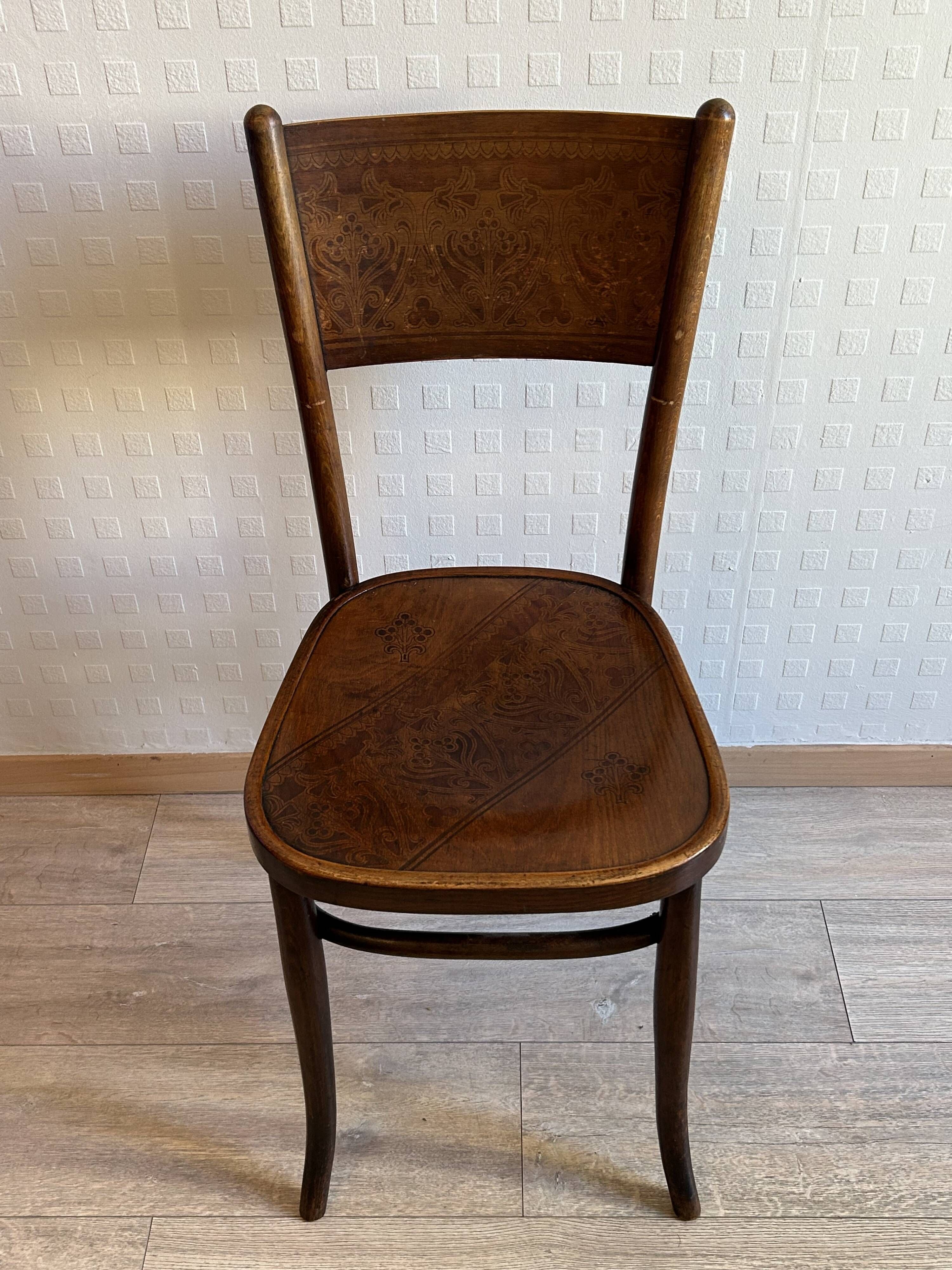 4 antique chairs by Jacob & Josef Kohn – Vienna – Art Nouveau period