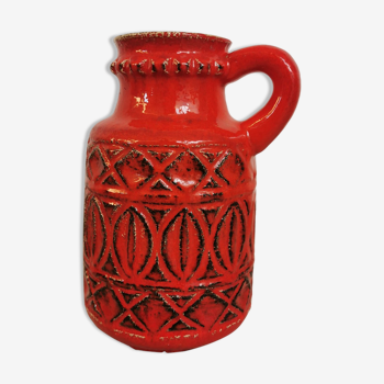Vase rouge Scheurich Vintage