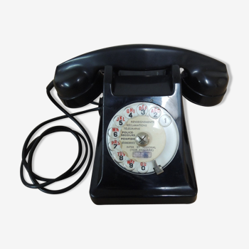 Téléphone bakelite noir