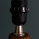 Lampe, pied en bois tourné