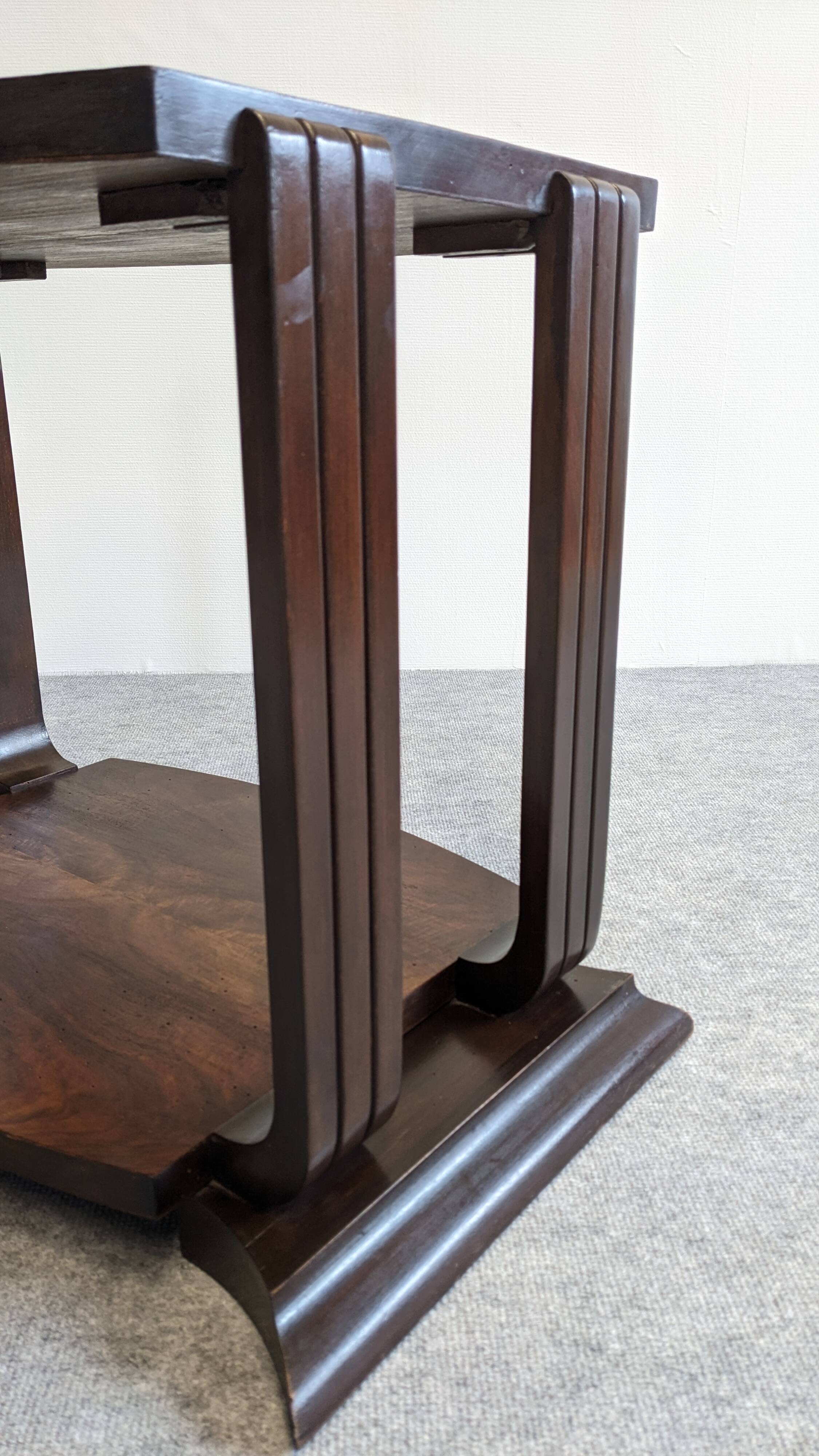 Low Art Deco pedestal side table circa 1930