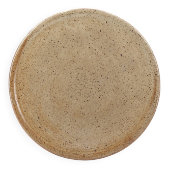 Artisanal stoneware pie dish, ceramic 60s