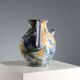 Ancient amphora in hand-painted majolica, Italy, 20th century