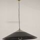 XXL black marmorite saucer suspension, Italy circa 1970.