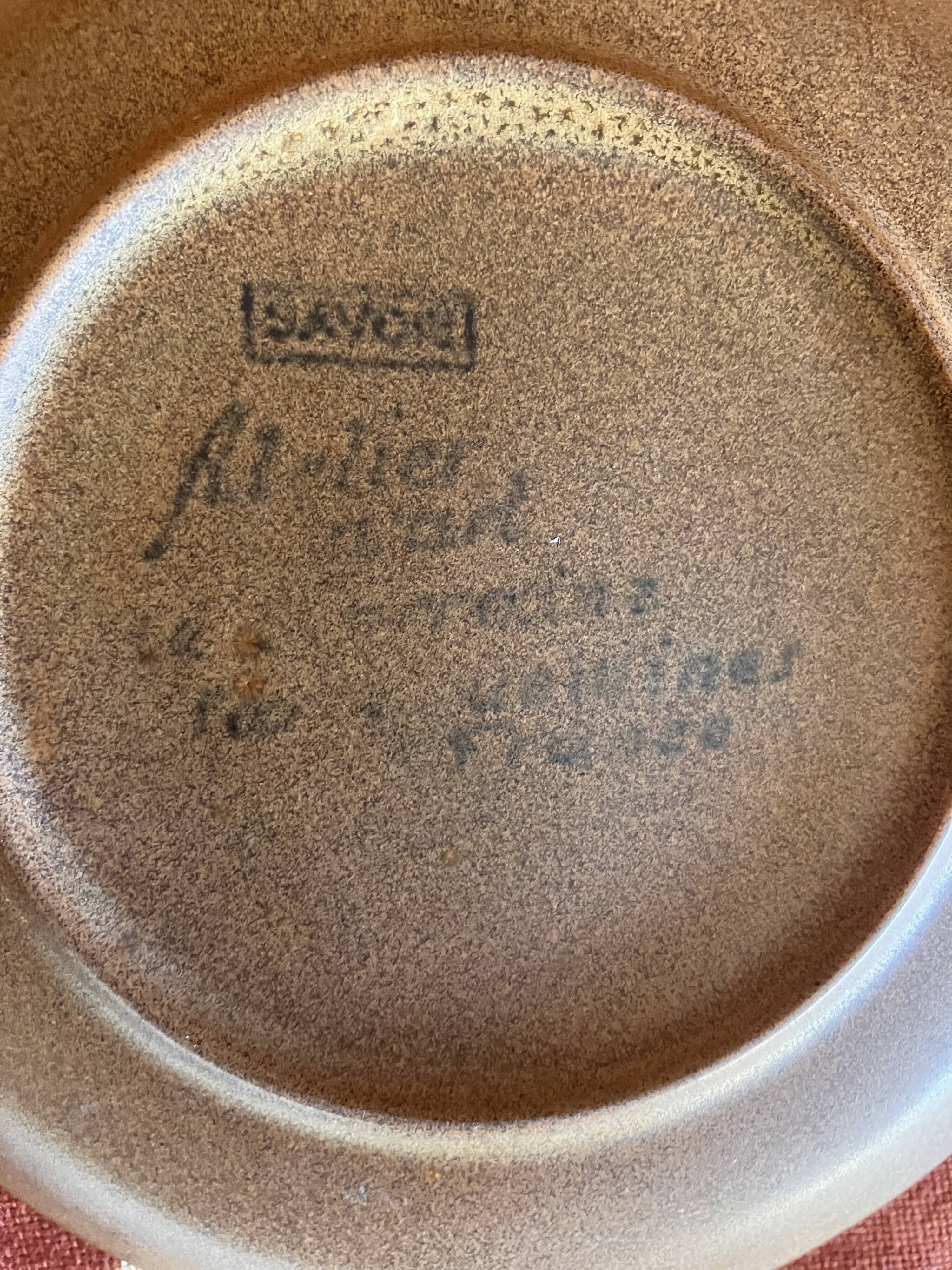 Service à café en grès Sarreguemines cafetiere tasses sucrier
