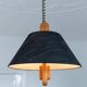 Temde ceiling light with silk shade - Mid-Century design - 1960s