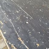Old patinated bistro table with one drawer - 1m20
