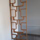 Trellis dyed blond wood by Ludvík Volak vintage 1960