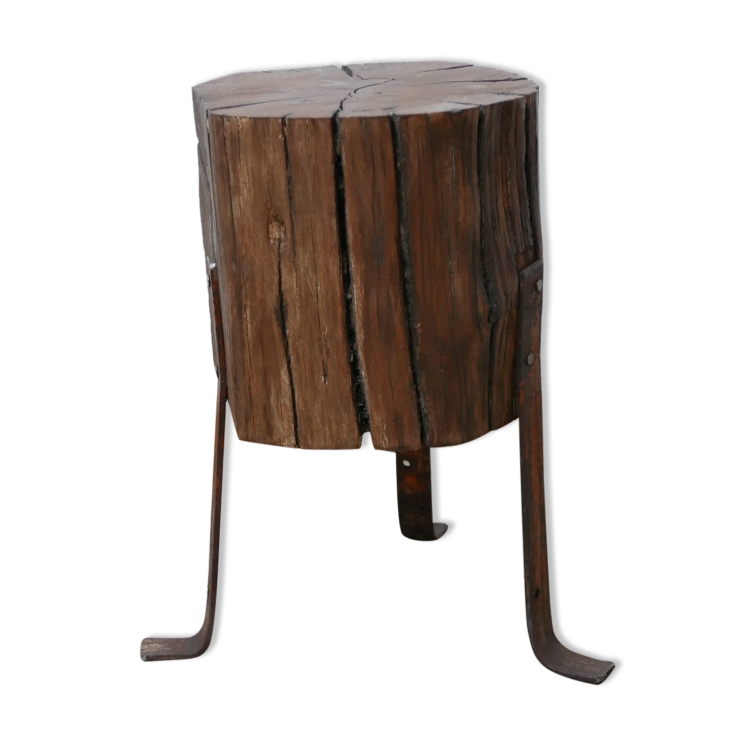 Mid-Century English Stump Side Table