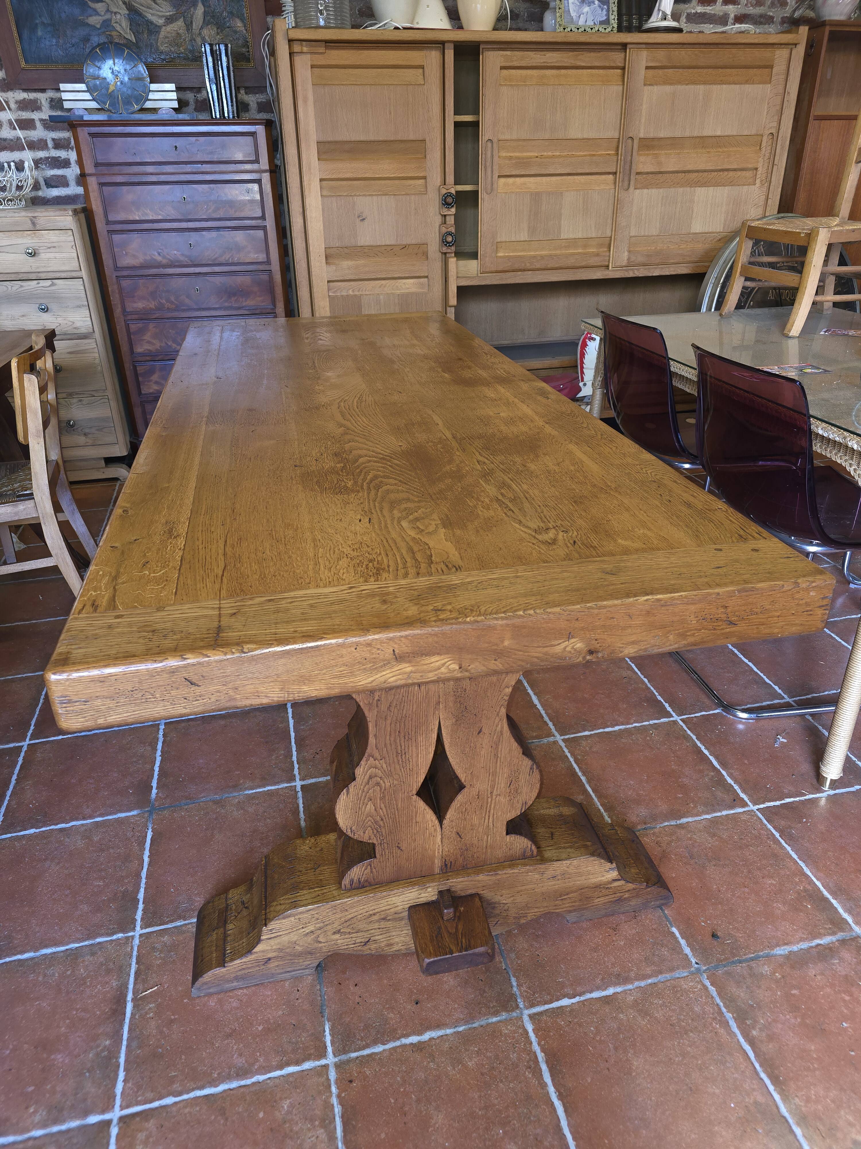 Oak farmhouse table