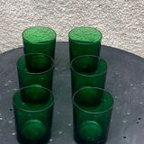 Set of 6 whisky glasses in vintage