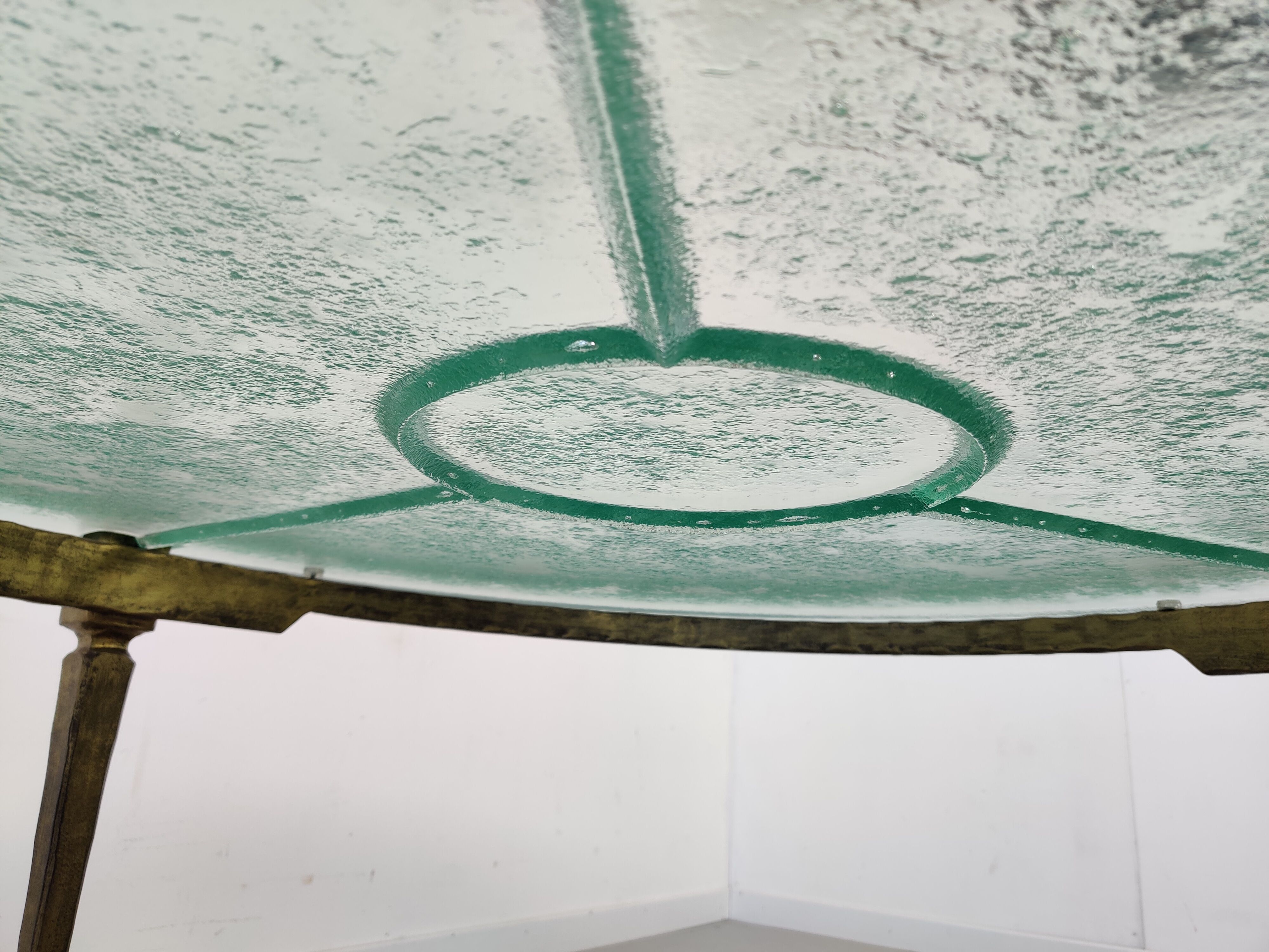 Brutalist vintage coffee table, 80s