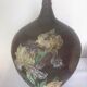 Art nouveau, vase potiche en grès décor floral 1928