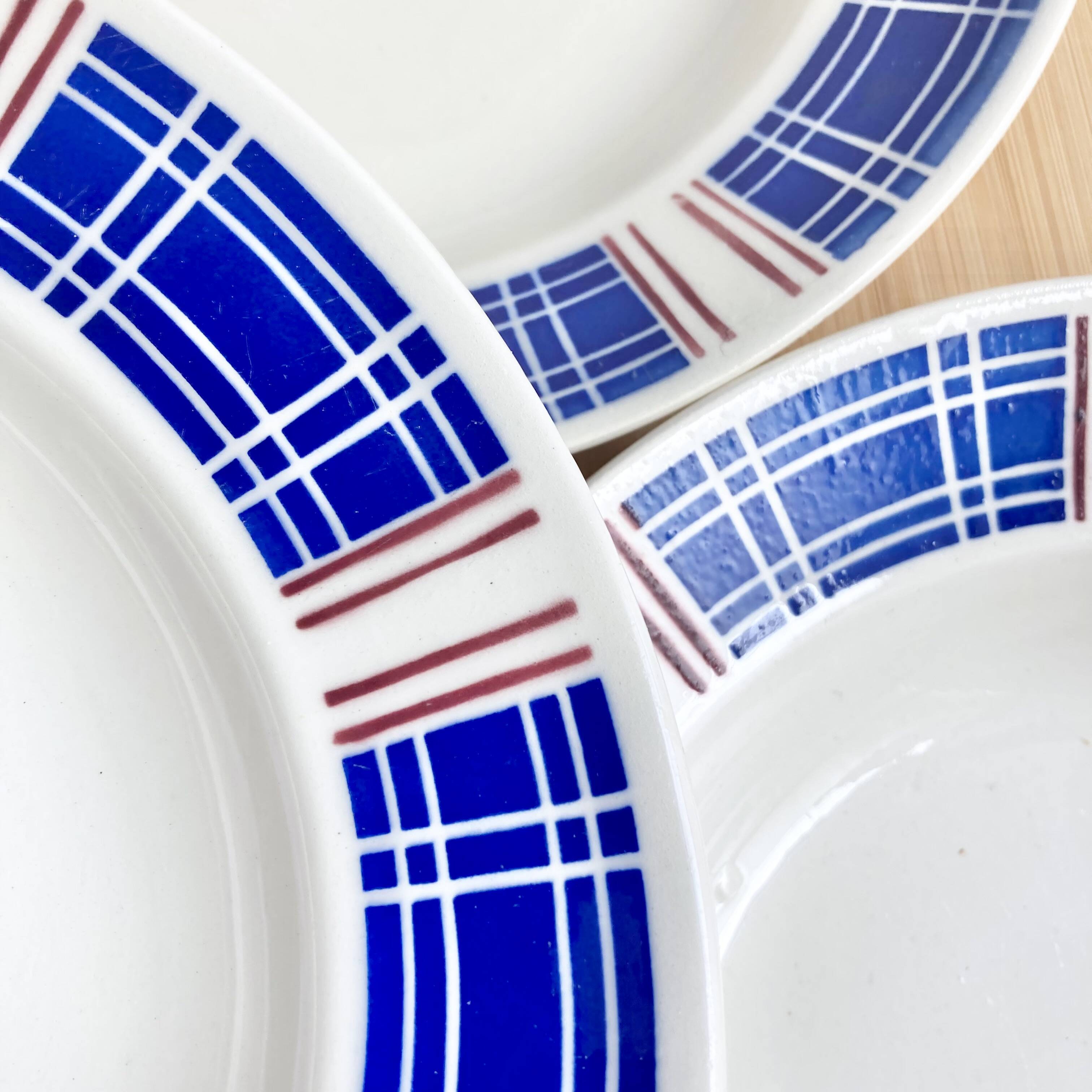 Art Deco Badonviller iron earth plates