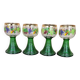 Lot de 4 grands verres à vin Roemer décor Bacchus
