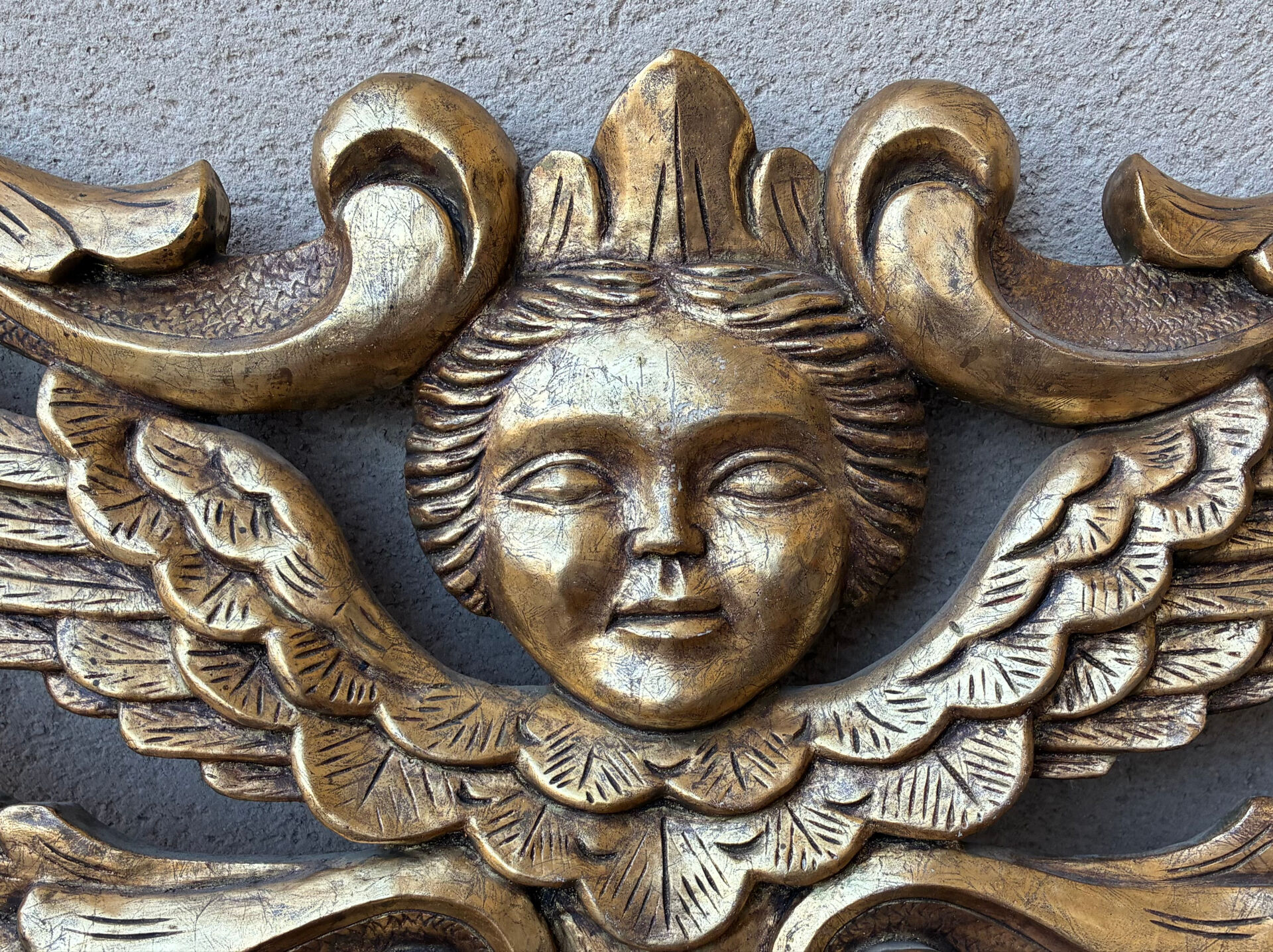 Italian bas-relief cherub