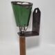 Enamelled sheet metal portable lamp