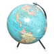 Ancien globe terrestre tripode en tôle taride vers 1950/ 1960