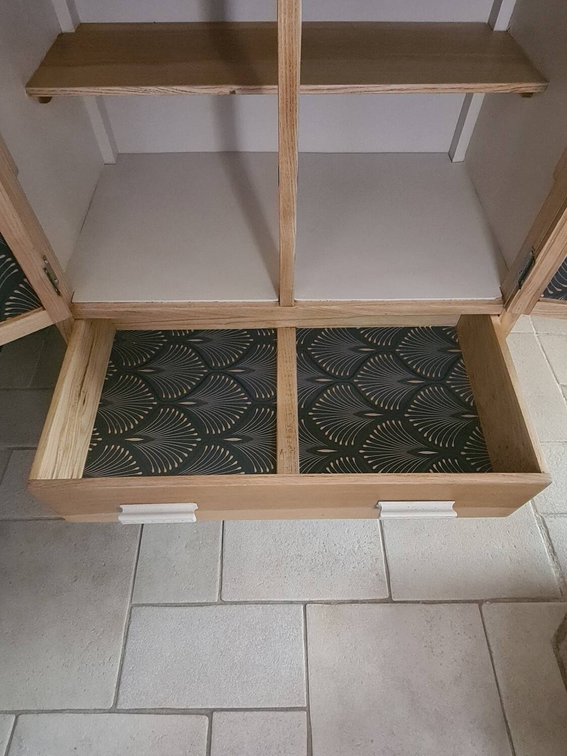 Old boarding school chest of drawers