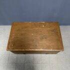 Antique painted Swedish wooden chest