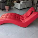 Chaise longue en cuir Contempo