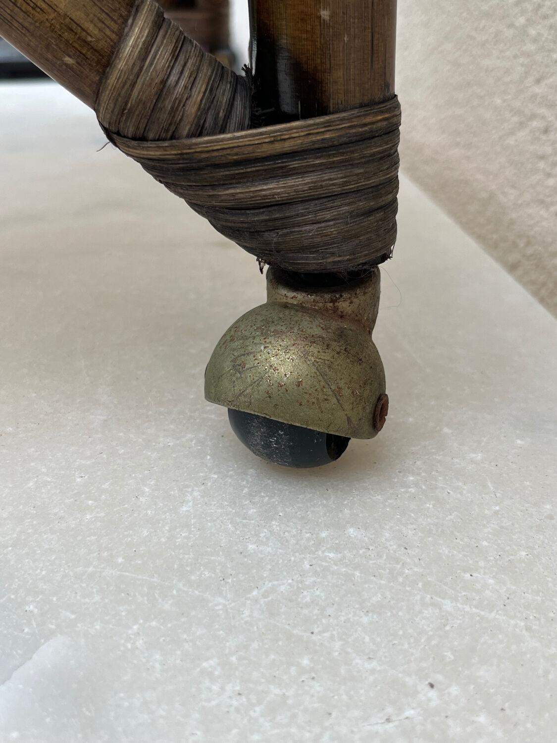 Bamboo bar trolley from the 70s