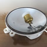 Wall lamp or ceiling lamp industrial window brand "block" France 60s 70s