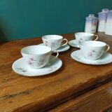 Four cups of Bavarian porcelain