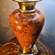 lampe ,,deluxe , lumina vintage 1975 a 80  style faux bois abat jour neuf l