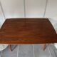 Convertible coffee table by Niels Bach extendable and liftable Scandinavian Danish vintage teak an60