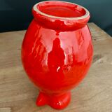 Large pitcher, red glazed ceramic decanter