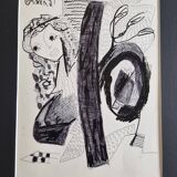 Olga Orana – Original drawing signed and dated '81 ink on paper 30x40 cm