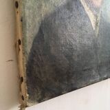 Portrait signed oil XIX th century