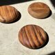 Bowl or monoxyl teak cut d:25.5