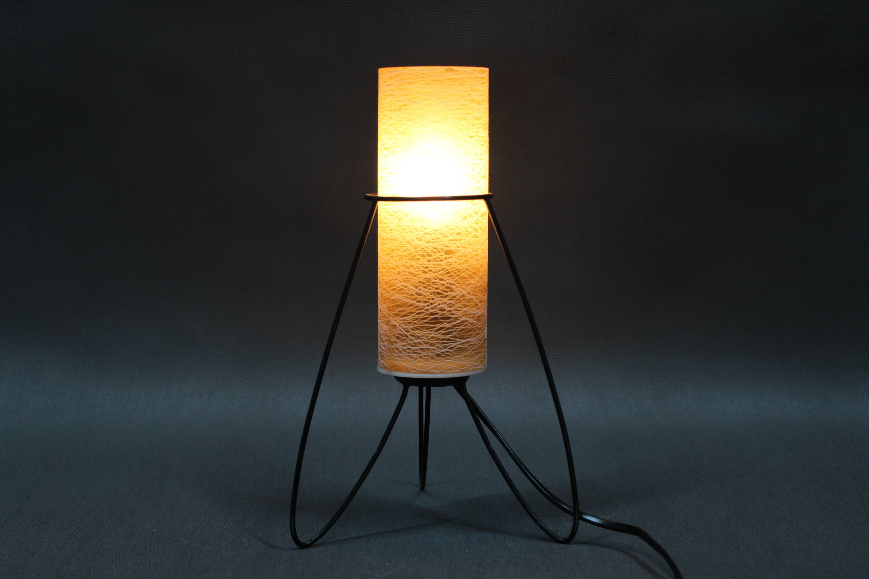 1960s Table Glass Lamp by Pokrok Zilina, Czechoslovakia