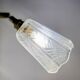 Vintage art deco tulip wall lamp in frosted glass