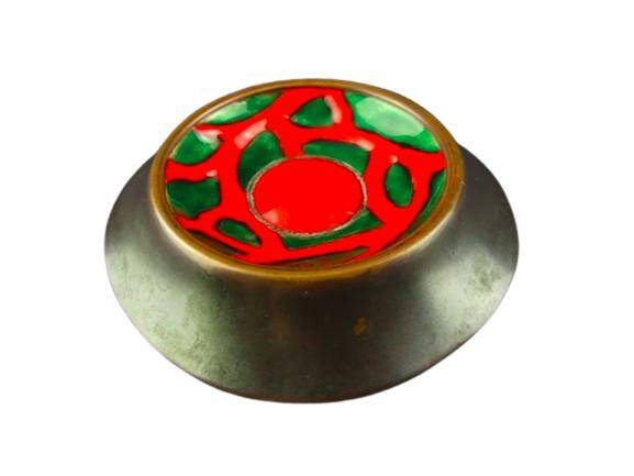 Henri Miault, enameled copper ring sizer