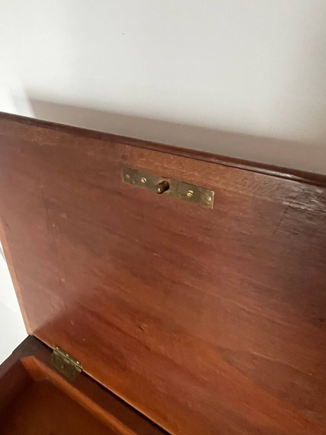 Directoire marquetry console in mahogany