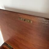 Console marqueterie directoire en acajou