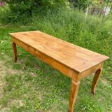 Blonde cherry farmhouse table