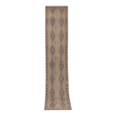 Vintage Turkish hallway rug 78x406 cm