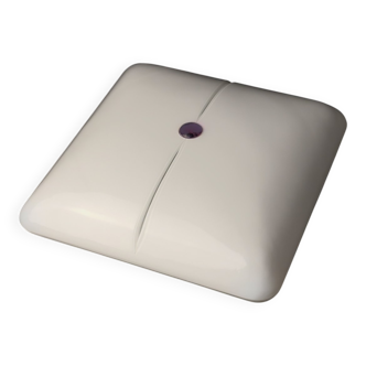 Mid-century modern ceiling lamp in coloured glass by De Majo, 1970s.