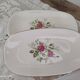 Lot de 2 raviers en porcelaine de Gien France modèle Pompadour