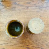 Set of 6 stoneware glasses